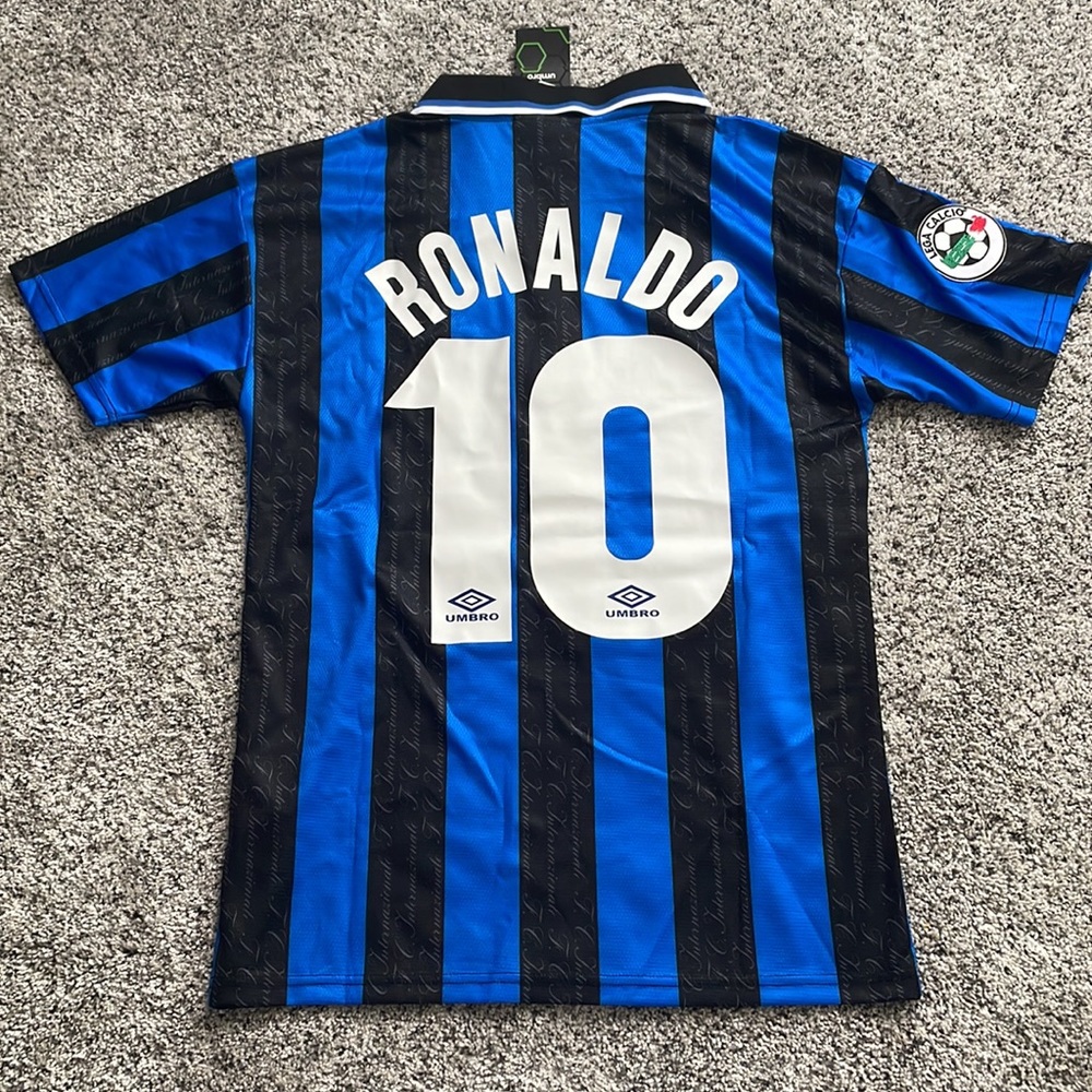 Inter Milan 1997/1998 Home Retro Football Kit Maglia Calcio Soccer Jersey